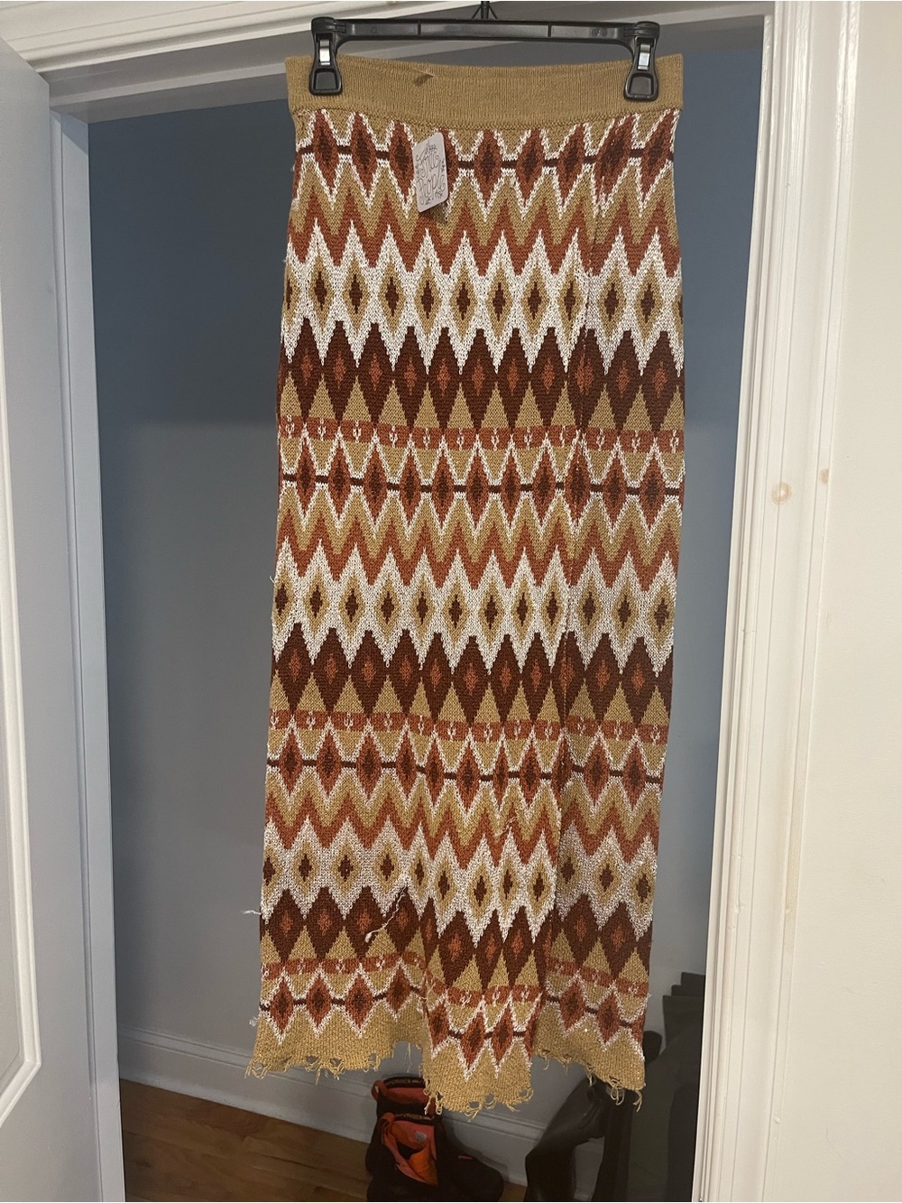 Free People boho wrap skirt